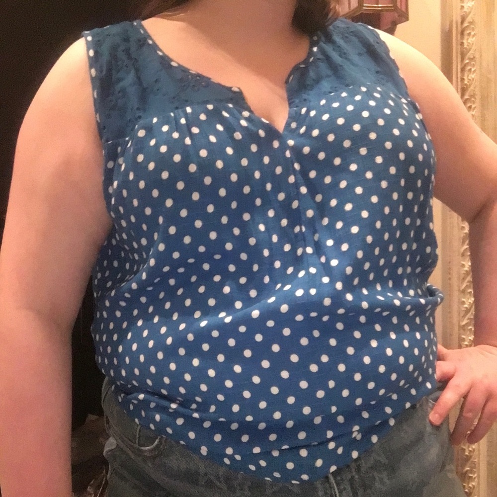 Split Neck Tank Top